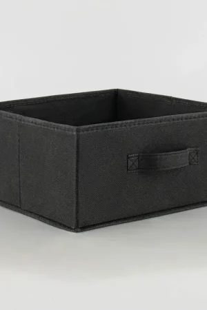 Bac de rangement pliable noir Nouveauté